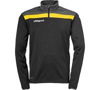 Uhlsport Offense 23 1/4 Zip Top Men's Sweatshirt - Black/Anthra/Lime Angel, X-Large