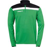 Uhlsport Offense 23 1/4 Zip Top Men's Sweatshirt - Green/Black/White, Small