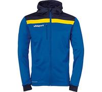 Uhlsport Offense 23 Multi Hood jacket Men's Jacket - azure/navy/lime colored, L
