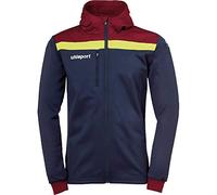 Uhlsport Offense 23 Multi Hood Jacket Men's Jacket - Azure/Navy/Lime Colored, Small