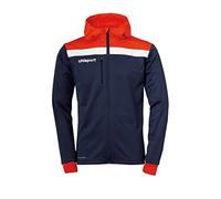 Uhlsport Offense 23 Multi Hood Jacket Men's Jacket - Navy/Red/White, X-Large