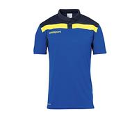 Uhlsport Offense 23 Polo Children's Polo - Azure/Navy/Lime Colored, 140
