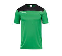 uhlsport Offense 23 Poly Shirt Men's Football Shirt, Mens, 100221406, Green/Black/White, XL