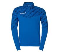 uhlsport Progressive 28 1/4 Zip Top - Football Long Sleeve Football Top and Sports Jumper in Unisex Cut Azure Blue