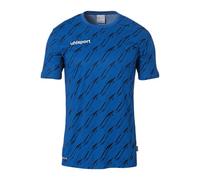 uhlsport Progressive 28 Jersey Short Sleeve Football Jersey Sports T-Shirt for Children and Adults - Men's Cut - Breathable Football Jersey Azure Blue