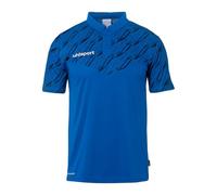 uhlsport Progressive 28 Polo Shirt - Polo Shirt Men, Women and Children - T-Shirt with Polo Collar Azure Blue