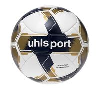 uhlsport Revolution Thermobonded, Unisex - Adults Footie, bianco/navy/oro, 5 -