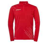uhlsport Boys Score 26 1/4 Zip Top Score 26 1/4 Zip Top Men's Sports Jacket Sweatshirt Pullover Football Fitness Gym Sports Hoody Sports Jumper Red/White
