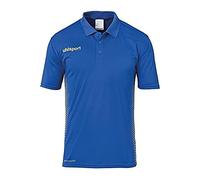 Uhlsport Uhlsh Men Score Polo Shirt Men's Poloshirt - Azurblue/Lemon Yellow, XX-Large