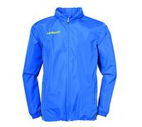 Uhlsport Score Rain Jacket Men, Azure Blue/Lemon Yellow, Outdoor Water Repellent Lightweight Breathable, Size XL