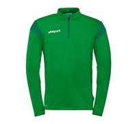 uhlsport Squad 27 1/4 Zip Top, Unisex Pullover Sweater, grün/lagune,