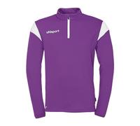 uhlsport Squad 27 1/4 Zip Top, Unisex Pullover Sweater, lila/weiß,