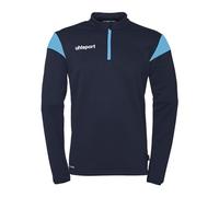 uhlsport Squad 27 1/4 Zip Top, Unisex Pullover Sweater, marine/skyblau,