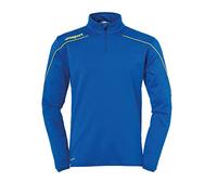 Uhlsport Stream 22 1/4 Zip Top - Azure Blue/Lime Yellow, Size 164