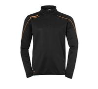 Uhlsport Stream 22 1/4 Zip Top - Black/Fluo Orange, Size 152
