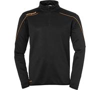 Uhlsport Stream 22 1/4 Zip Top - Black/Fluo Orange, X-Large
