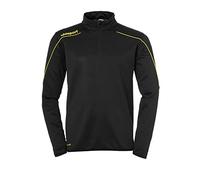 Uhlsport Stream 22 1/4 Zip Top - Black/Lime Yellow, Medium