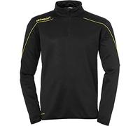 Uhlsport Stream 22 1/4 Zip Top - Black/Lime Yellow, Size 164