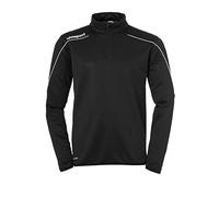 Uhlsport Stream 22 1/4 Zip Top - Black/White, 3X-Large