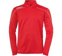 Uhlsport Stream 22 1/4 Zip Top - Red/White, Size 152