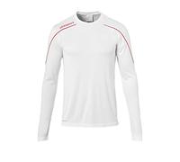 Uhlsport Stream 22 Long Sleeve Jersey Junior, Cyan/White, Moisture Wicking Dry Tech Kids, Size 30/32