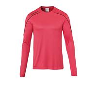 Uhlsport Stream 22 Long Sleeve Jersey Junior, Pink/Black, Moisture Wicking Dry Tech Kids, Size 26/28