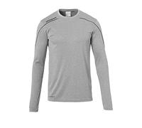 Uhlsport Stream 22 Long Sleeve Jersey Junior, White/Red, Moisture Wicking Dry Tech Kids, Size 26/28