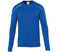Uhlsport Stream 22 Long Sleeve Jersey Men, Dark Grey Melange/Black, Moisture Wicking Dry Tech, Size M