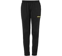 Uhlsport Stream 22 Pants Kids, Black/Lime Yellow, Polyester Breathability Dry Tech Sports, Size 30/32