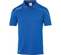 Uhlsport Stream 22 Polo Shirt - Azure Blue/White, Size 164