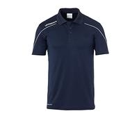 Uhlsport Stream 22 Polo Shirt - Navy/White, Small