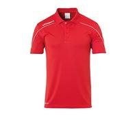 Uhlsport Stream 22 Polo Shirt - Red/White, 4X-Large
