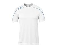 Uhlsport Stream 22 Short Sleeve Jersey Junior, Fluo Orange/Black, Moisture Wicking Crew Neck Dry Tech Kids, Size 28/30