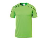 Uhlsport Stream 22 Short Sleeve Jersey Men, Purple/White, Moisture Wicking Crew Neck Dry Tech, Size S
