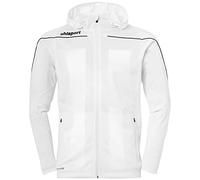 Uhlsport Stream 22 Track Hood Jacket Children's Jacket - White Black, 152