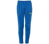 Uhlsport Stream 22 Pants Men, Azure Blue/Lime Yellow, Polyester Breathability Dry Tech Sports, Size XL