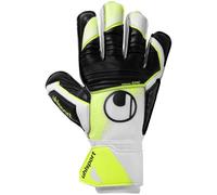 uhlsport Soft Advanced, Children and adults goalkeeper gloves, blanc/jaune fluo/noir, 10 -