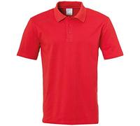 Uhlsport Essential Short Sleeve Polo Red 10-11 Years Boys