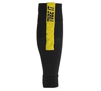 Uhlsport Unisex Tube It Sleeve Socks - Black/Lemon Yellow, Size 41-44