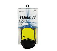 Uhlsport Unisex Tube It Socks - Lemon Yellow/Black, Size 33-36