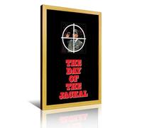 UHMVVT Movie Day of The Jackal Poster Retro Framed Decorative Painting And Art Picture Print Modern Family Bedroom Decor12x18inch(30x45cm)
