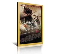 UHMVVT Movie Resident Evil Poster28 Retro Framed Decorative Painting And Art Picture Print Modern Family Bedroom Decor16x24inch(40x60cm)