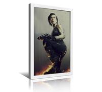 UHMVVT Movie Resident Evil Poster52 Retro Framed Decorative Painting And Art Picture Print Modern Family Bedroom Decor16x24inch(40x60cm)