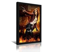UHMVVT Movie Resident Evil Poster54 Retro Framed Decorative Painting And Art Picture Print Modern Family Bedroom Decor24x36inch(60x90cm)
