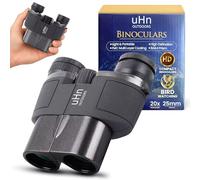 uHn OUTDOORS 20x25 High Powered, HD Compact Binoculars for Adults and Kids, Unique Diopter Adjustment Feature, FMC Multi-Layer Coating, Perfect for Bird Watching, Sightseeing & Live Events