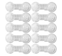 Uhngw Baby Lock - Child Safety Door Lock Cabinet | 10X Clear Secure Adhesive Childproof Cabinet Proofing for Security Kitchen Pantry Homes Rooms Kids Furniture