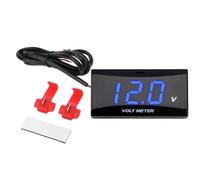 Uhngw Battery Monitor - 0-20V LCD Display Small Gauge,Motorcycle Modification Voltage Meter,for Car Automotive Motorcycle Truck RV ATV Pickup Sedan Scooter Dashboard Handlebar