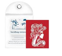 Uhngw Beach Sand Remover Bag - Reef Friendly Instant Beach Sand Remover - with Natural Ingredients, Gentle Skin-Friendly Formula Seaside Cleaner Eraser Supplies for The Whole Family