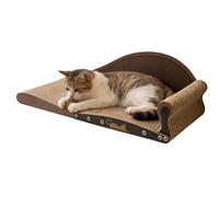 Uhngw Cat Scratching Board,Claw Grinding Toy Furniture Protector,Corrugated Cardboard Kitten Scratching Lounge Bed - for Indoor Home Bedroom Balcony Floor Pets Kittens