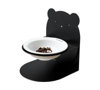 Uhngw Ceramic Cat Bowl - Pet Cat Food Bowl Slow Eating,Animals Ceramic Dish, Height-Adjustable Meal Holder for Indoor Outdoor Puppy Kitten Healthy Eating Diet